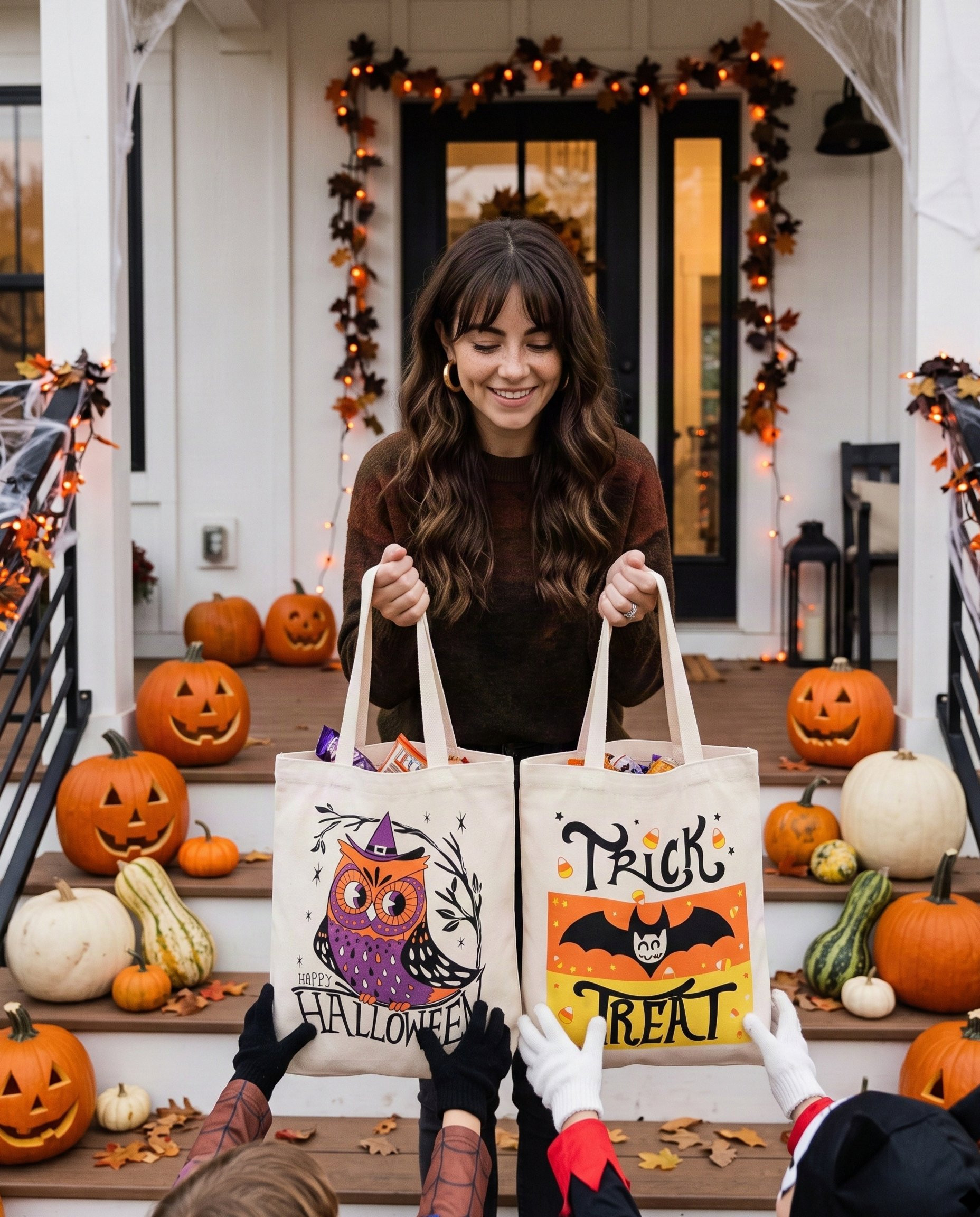 Reusable Canvas Trick or Treat Bags 
BUY HERE: https://amzn.to/4B0OIRT

#trickortreating #halloweencandy #halloweenishere #Halloween2026 #halloweentreats #CommissionsEarned 

 #LTKSeasonal #LTKHome #LTKSaleAlert