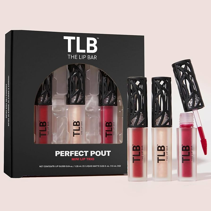 The Lip Bar - Perfect Pout Mini Lip Trio Gift Set (3 Products) - Nonstop Liquid Matte Lipstick & ... | Amazon (US)