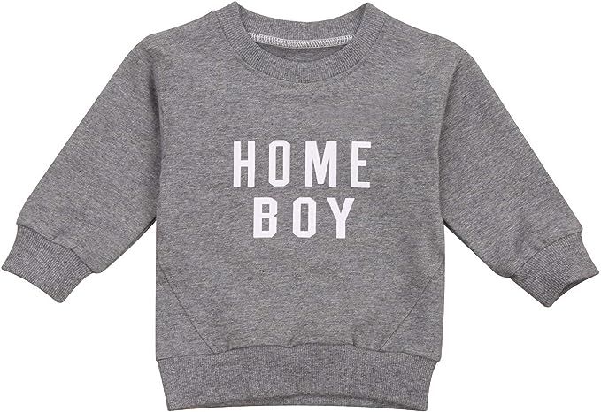 Multitrust Baby Girls Boys Funny Letter Long Sleeve Sweatshirts Casual Mamas Mini Girls Pullover ... | Amazon (US)