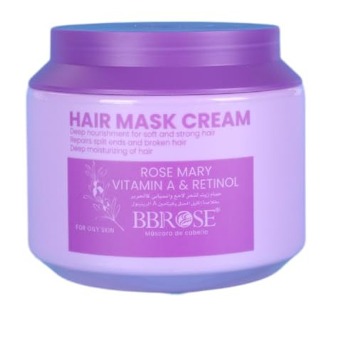 BBROSE Rosemary Hair Mask Cream, Deep Nourishment for Soft and Strong Hair, Repairs Split Ends and Damaged Hair, Deep Moisturizing Formula, 1000ml, Deep Repair, Reduces Frizz, Adds Shine, | Amazon (US)