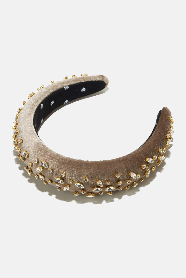 Lele Sadoughi Padded Headband | Blue & Cream