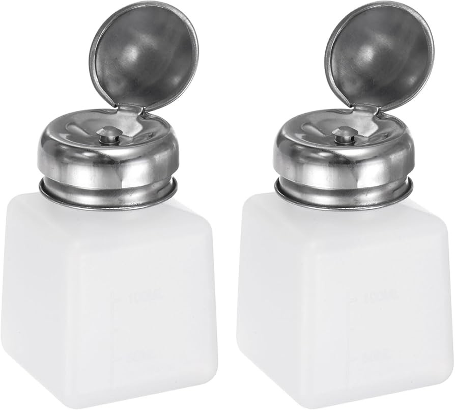 HARFINGTON 2pcs Solvent Alcohol Dispenser 100ml(3.4oz) Push Down Liquid Dispenser Pump Bottle wit... | Amazon (US)