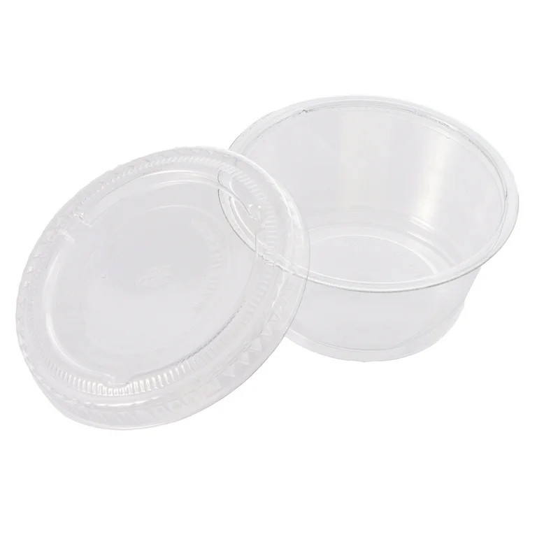 25 Count, 2 OZ Clear Plastic Portion Cups with Lids, by Way To Celebrate | Walmart (US)