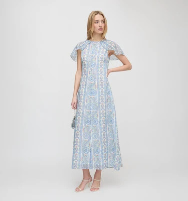 The Davina Dress - Blue Corsica Paisley Blue Corsica Paisley / XL | Hill House Home US