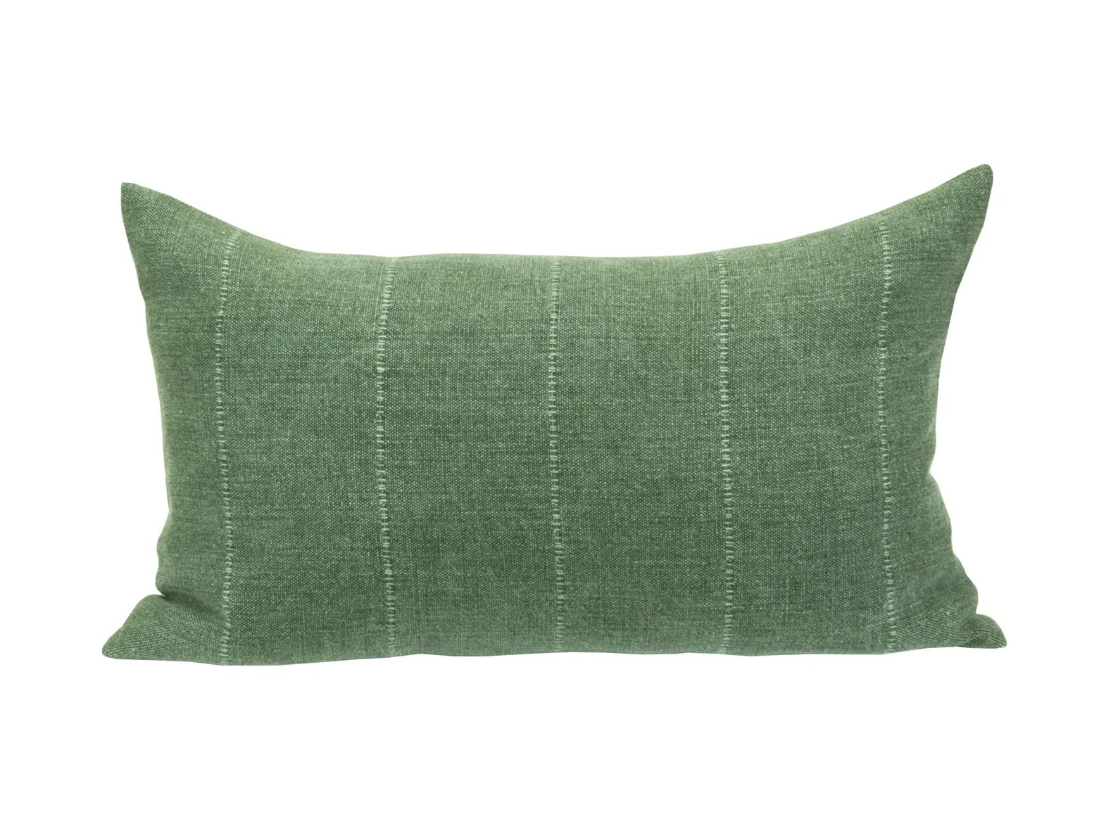Pillow cover Faso Drake lumbar green stripe Spark Modern | Etsy | Etsy (US)