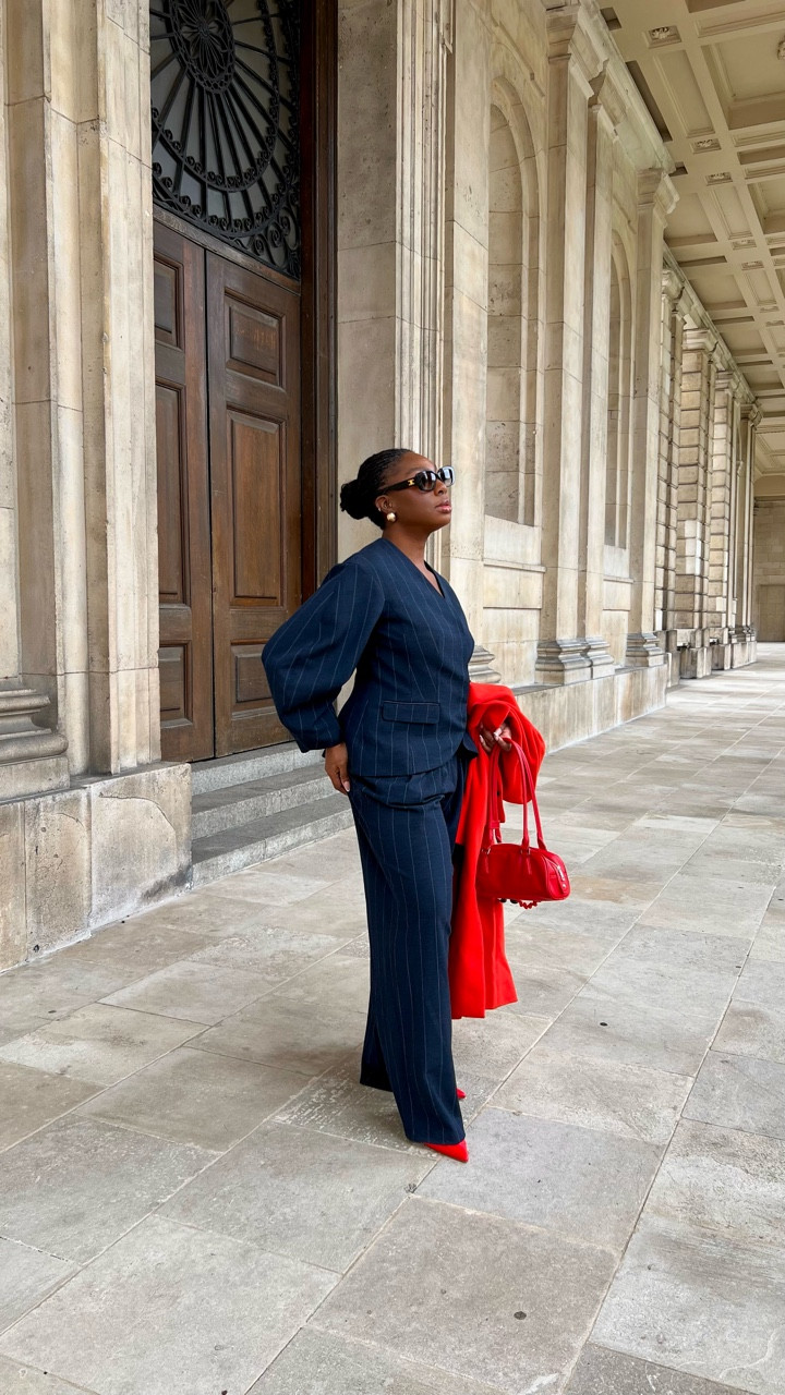 One thing about me?… I LOVE a good power suit!

- Pinstripe Blazer and wide leg trousers @riverisland 
- Red maxi coat @debenhams 
- Red bag & Heels @marksandspencer 
- Triomphe sunglasses @celine at @mytheresa.com 
- Dior addict lip maximizer gloss @diorbeauty (nude bloom)
- Invisimatte powder @fentybeauty 

@riverislandpr @marksandspencerstyle #powersuit #coord #bossbabemovement #autumnootd #winterootd @seen_group

#LTKmidsize #LTKeurope #LTKuk