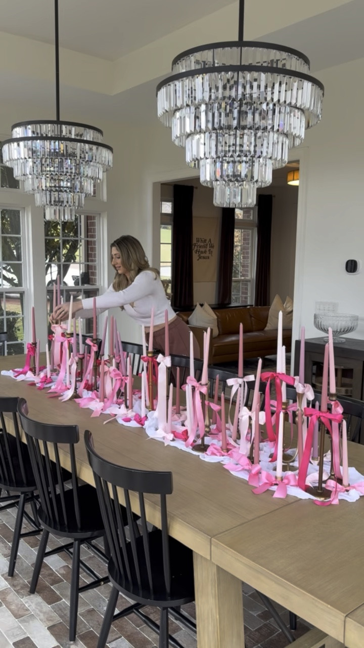 Galentines tablescape idea💘✨

galentines tablescape, tablescape ideas, galentines hosting, valentines hosting, pink heart, chargers, amazon candle sticks, candle stick holders, hosting ideas, Samantha Bauchmann

#LTKSeasonal #LTKFindsUnder100 #LTKHome