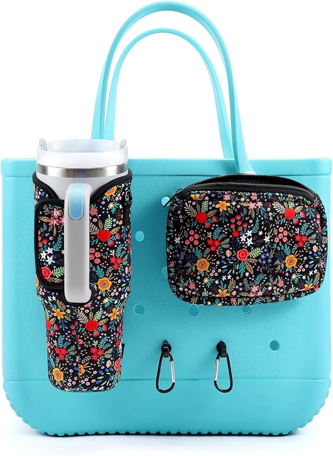 4PCS Organizer Holder for Bogg Bag, Accessories for Bogg Bags, Phone & Cup Holder compatible with... | Amazon (US)