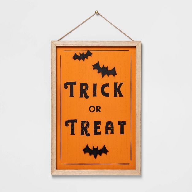 Falloween Trick or Treat Halloween Wall Sign - Hyde &#38; EEK! Boutique&#8482; | Target