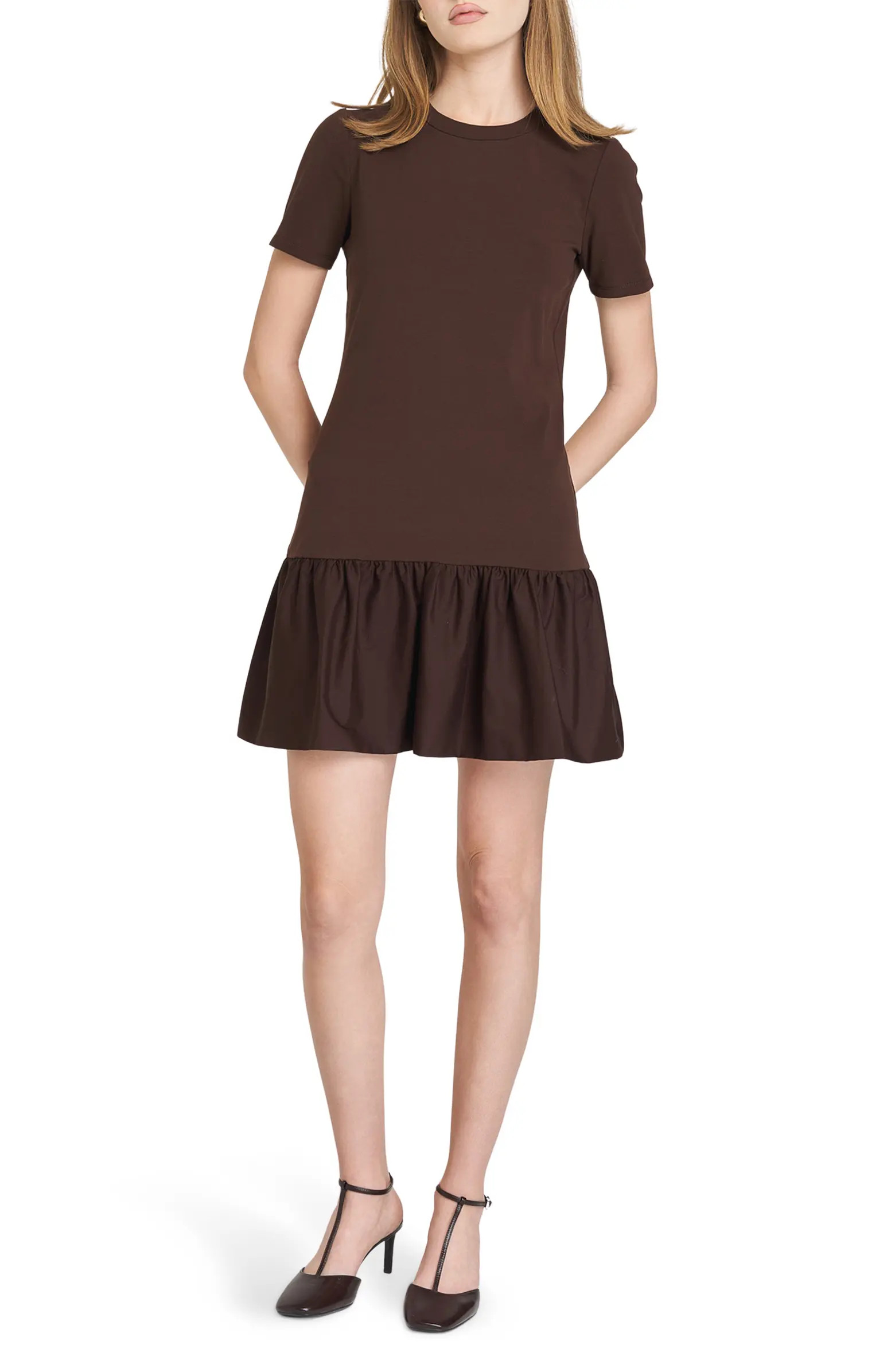 WAYF Tate Mixed Media Minidress | Nordstrom | Nordstrom