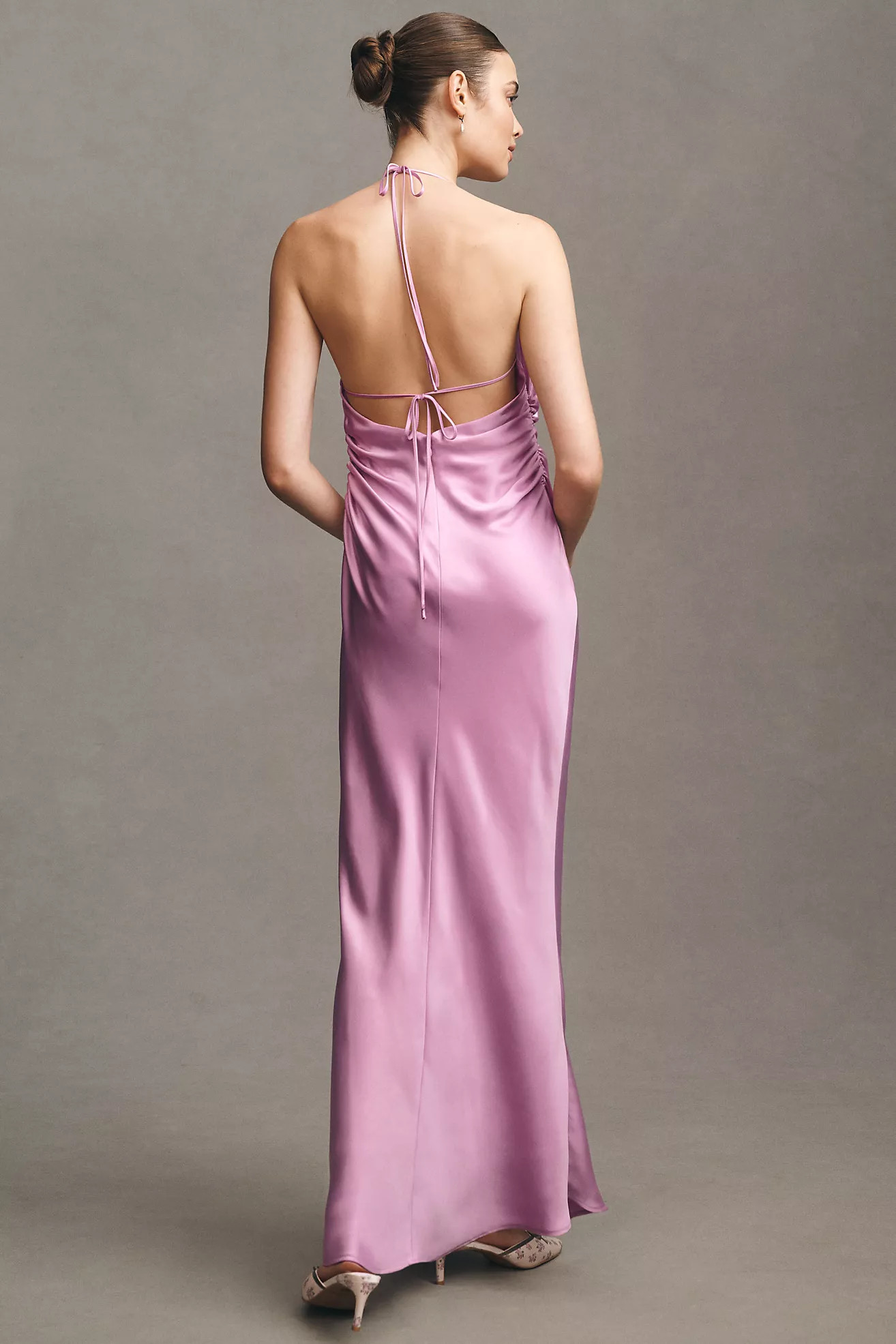 BHLDN Saylor Cowl-Neck Satin Maxi Dress | Anthropologie (US)