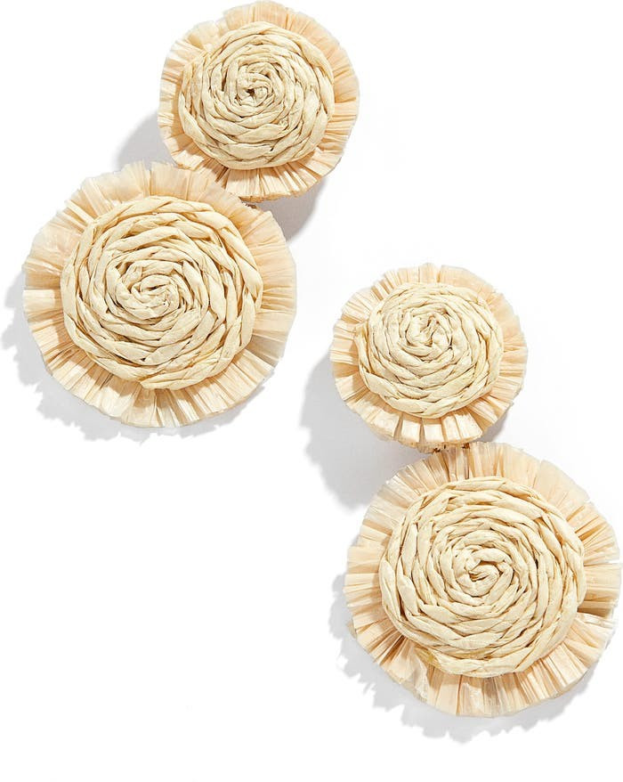 Raffia Two Station Drop Earrings | Nordstrom