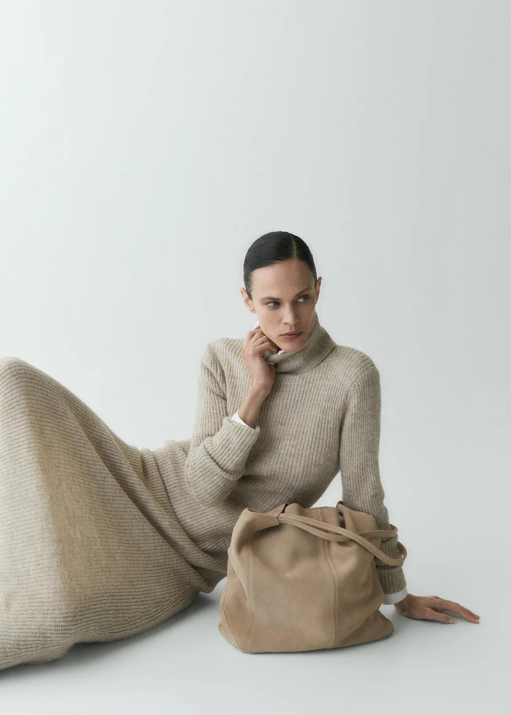 Shopper-bag aus leder -  Damen | Mango Deutschland | MANGO (DE)