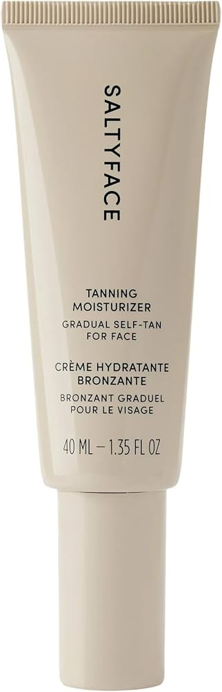 SALTYFACE - Tanning Moisturizer - Self Tanner for Face - Natural Subtle Color - Green Tea & Hyalu... | Amazon (US)