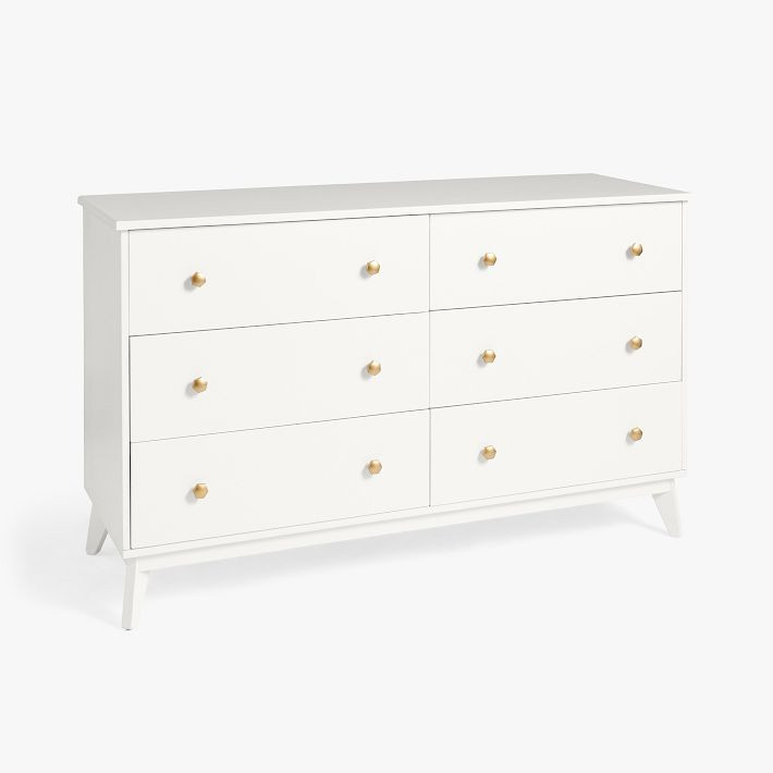 Keaton 6-Drawer Wide Dresser (56w x 19d") | Pottery Barn Teen