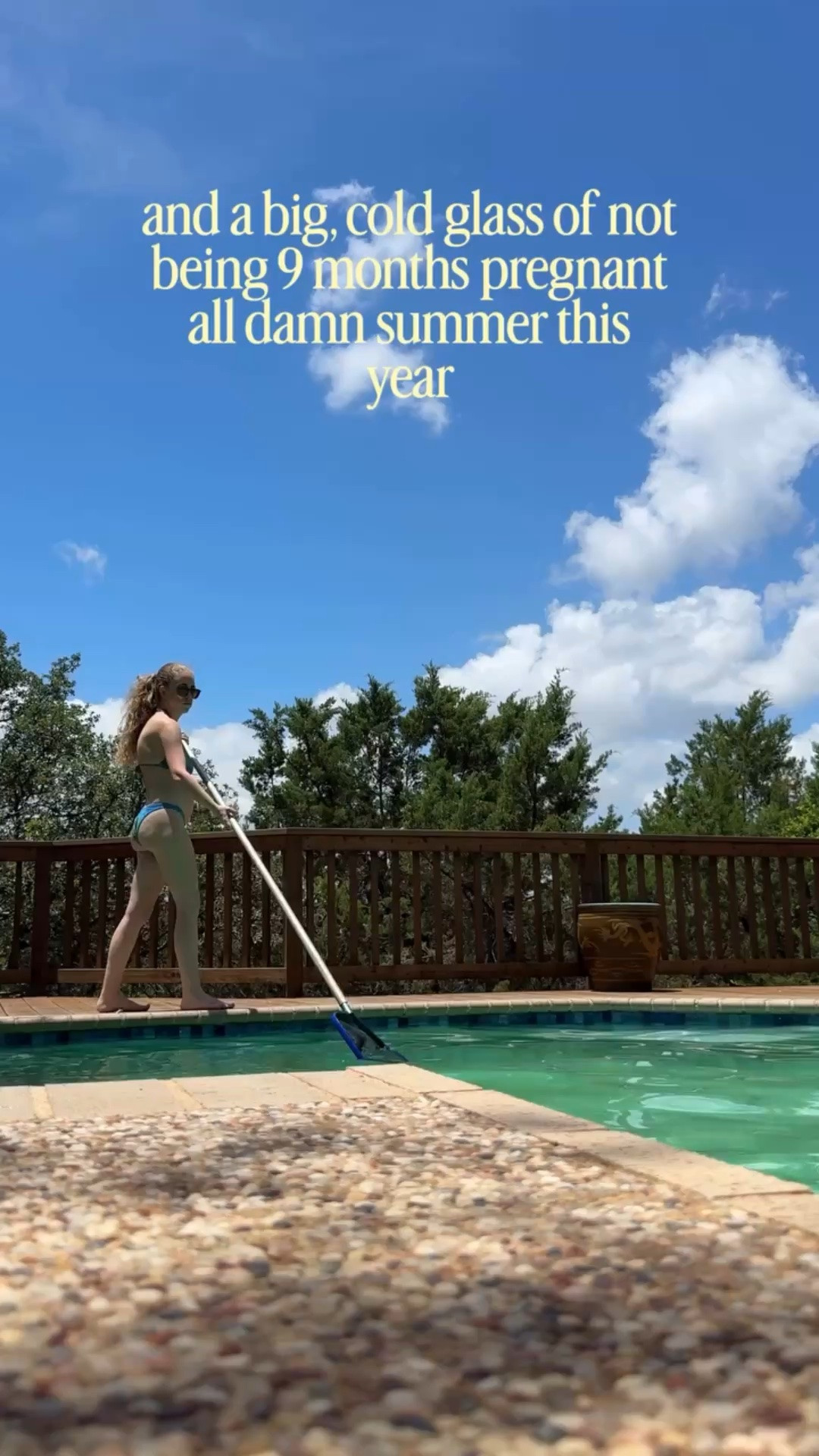 I don’t know how it happened but I was 9 months pregnant by the time school was out and I didn’t have the baby until a month after school started up again after summer and every day inbetween was a fight for my life.

Pregnancy | mom of 3 | mom reel | mom humor | 40 weeks | postpartum | summer pregnancy