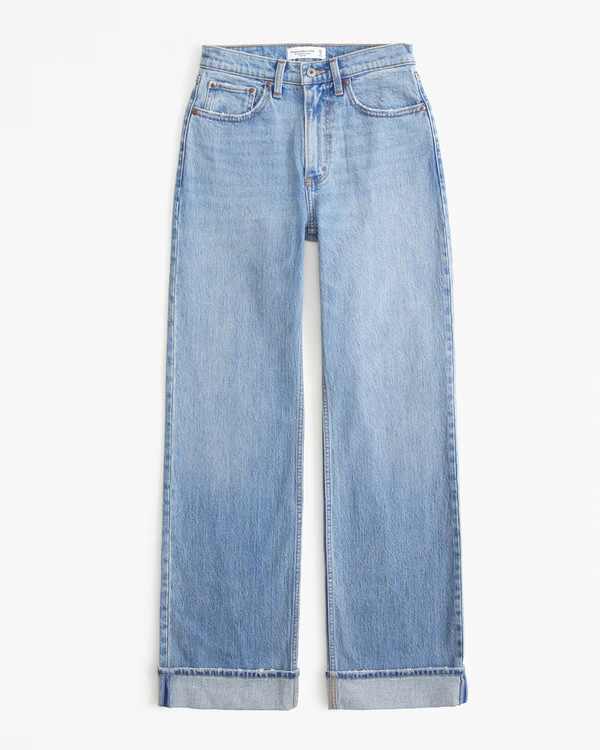 Curve Love High Rise 90s Relaxed Jean | Abercrombie & Fitch (US)