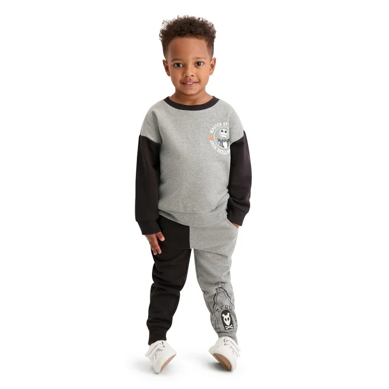 Night Before Christmas Toddler Boys Jack Skellington Jogger Set, Sizes 12M-5T | Walmart (US)