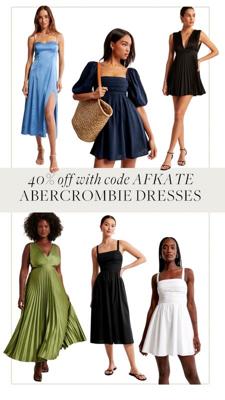 40% off dresses when you use the code AFKATE 

Abercrombie dresses new in! 

#LTKunder100 #LTKwedding #LTKstyletip