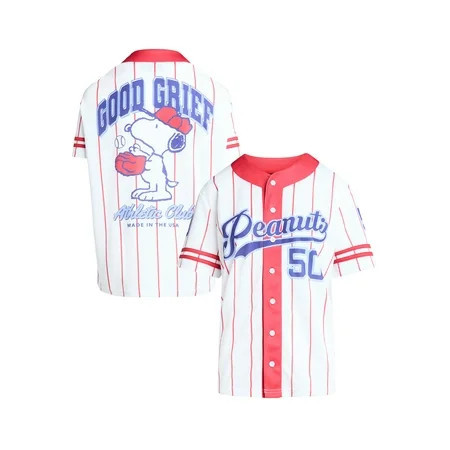 Peanuts Snoopy Graphic Baseball Jersey Women s | Walmart (US)