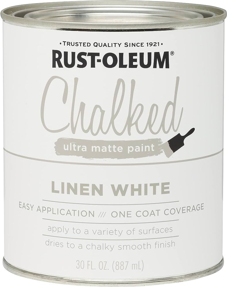 Rust-Oleum 1 qt Brands 285140 Linen White Chalked Ultra Matte Paint, 30 Fl Oz (Pack of 1) | Amazon (US)