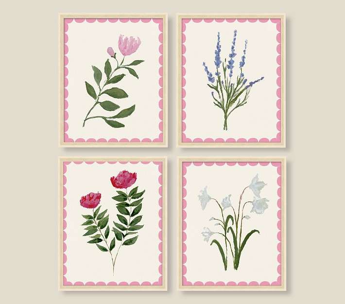 Jordan Connelly Springtime Flower Framed Wall Art (21" x 17") | Pottery Barn Kids