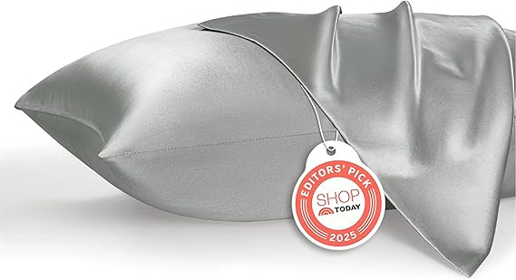 Bedsure Satin Pillowcase, Similar to Silk Pillow Cases Queen Size Set of 2, Cooling Pillow Case C... | Amazon (US)
