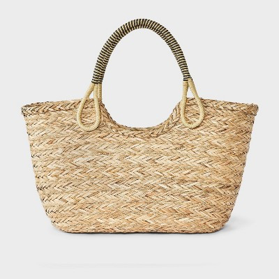 Straw Seagrass Woven Tote Bag - A New Day™ Natural | Target