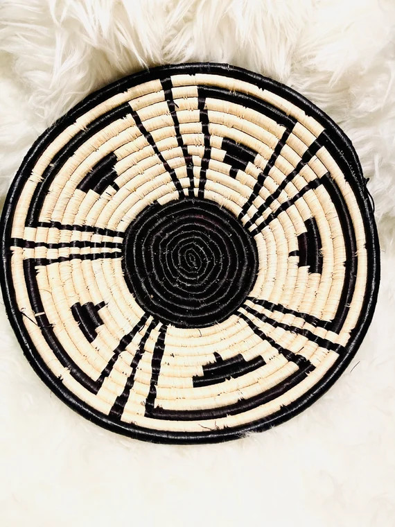 Boho Wall Decor Decorative Basket Raffia Basket Handmade | Etsy | Etsy (US)