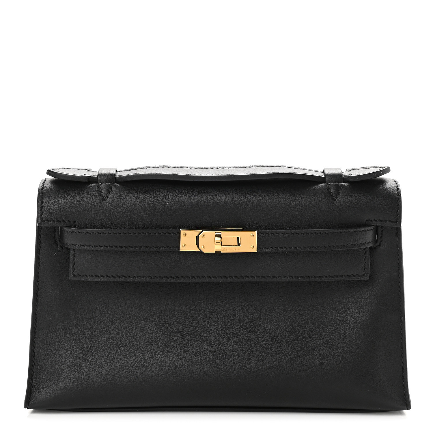 HERMES

Swift Kelly Pochette Clutch Black | Fashionphile
