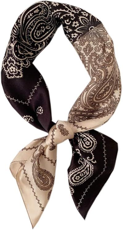 Square Silk Feeling Neckerchief Handbag Hair Scarf Bracelet Gift For Women/Men | Amazon (US)
