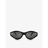 Pre-loved CD2041-97C Dior 80s cat-eye acetate sunglasses | Selfridges
