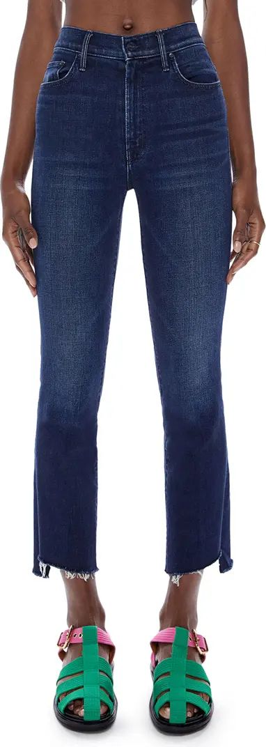 The Insider High Waist Step Frayed Hem Crop Bootcut Jeans | Nordstrom