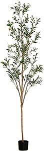 Nearly Natural Olive Tree Artificial Indoor 7FT Tall Silk Faux Olive Tree for Home and Office Dec... | Amazon (US)