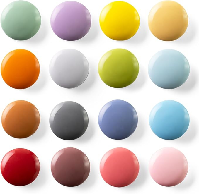 16/9-Piece Cute Colorful Fridge Magnets – Glossy & Matte Finish Refrigerator Magnets for Whiteb... | Amazon (US)