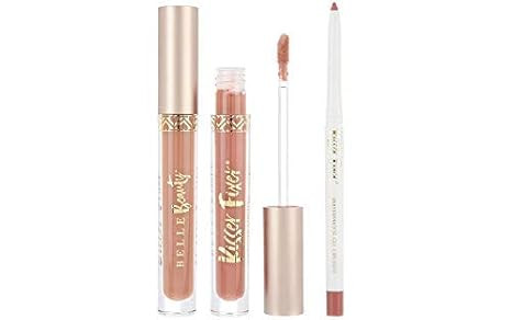 Belle Beauty Lip Kit Trio Bundle Set, Lip Liner, Lipstick, Lip Gloss, True Nude, Kisser Fixer Lip... | Amazon (US)