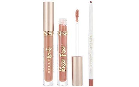 Belle Beauty Lip Kit Trio Bundle Set, Lip Liner, Lipstick, Lip Gloss, True Nude, Kisser Fixer Lip... | Amazon (US)