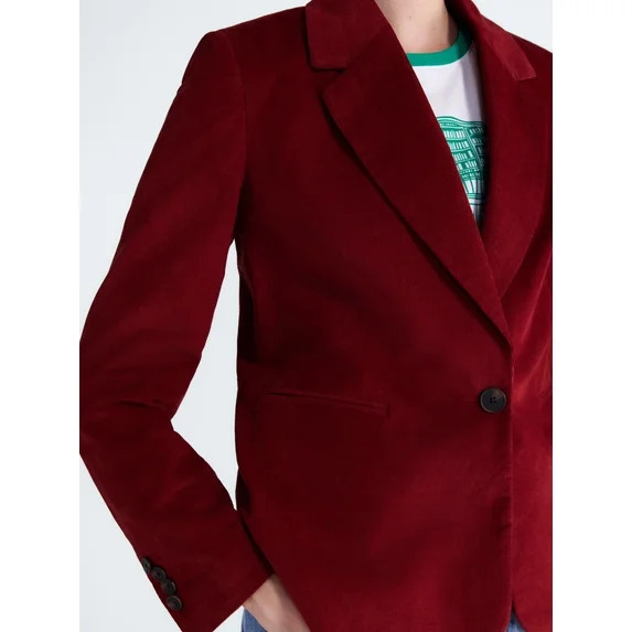 Free Assembly Women's and Women's Plus The Belmont Single Breasted Blazer, Sizes XS-4X | Walmart (US)