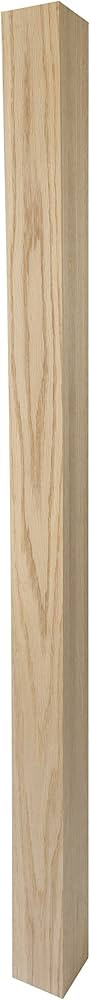 300 - Blank Newel - 3" x 48" - Simple Modern Design (Red Oak) | Amazon (US)