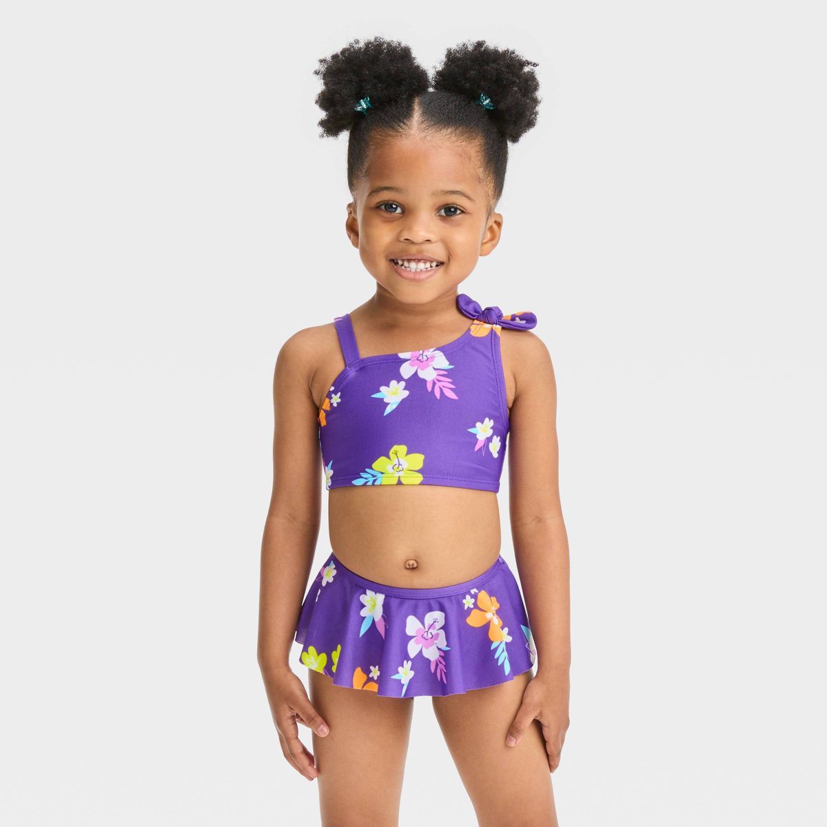 Toddler Girls' One Shoulder Bikini Set - Cat & Jack™ | Target
