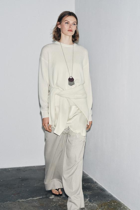 100% CASHMERE LONG SLEEVE JUMPER | Zara US