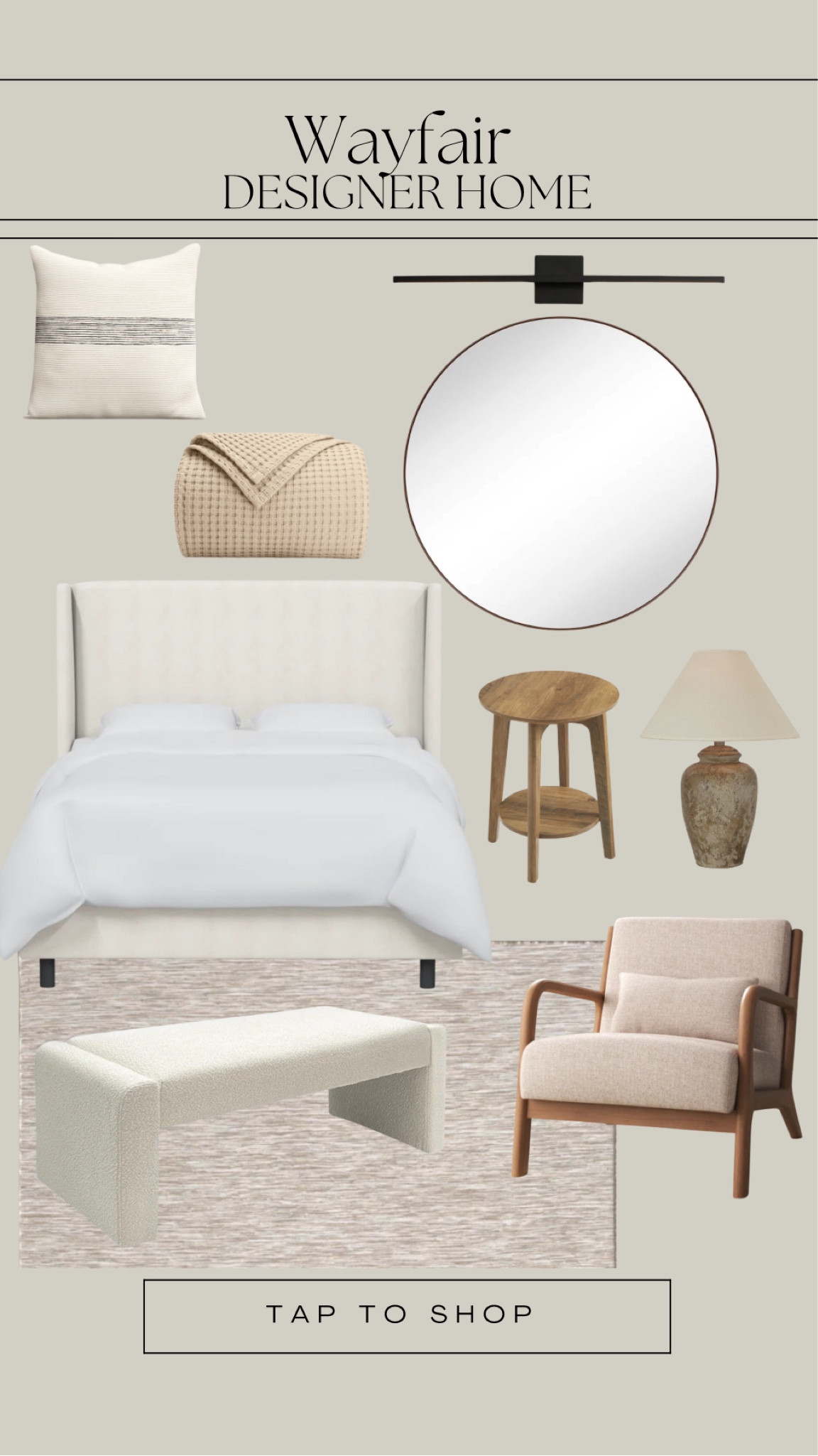 Wayfair designer home finds! Gorgeous boucle bed! 

Blanket, chair, bench, mirror, night stand, table, lamp, pillow, home decor, rug 



#LTKSaleAlert #LTKHome #LTKFindsUnder100