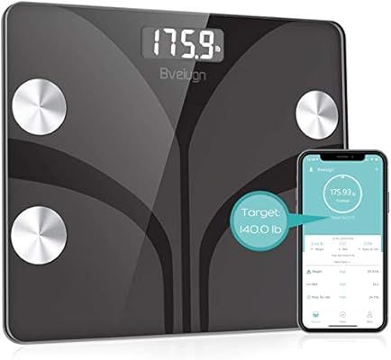 Body Fat Scale, Smart Wireless Digital Bathroom BMI Weight Scale, Body Composition Analyzer Healt... | Amazon (US)
