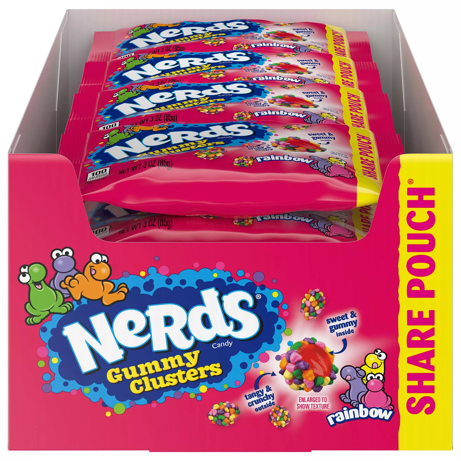Nerds Gummy Clusters Candy, Share Size, 3 oz., 12 pk. | Sam's Club