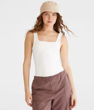 Seriously Soft Sculpt Square-Neck Tank | Aeropostale