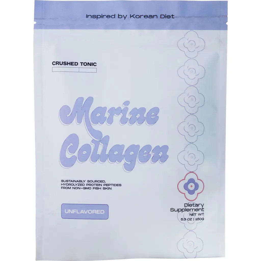 CRUSHED TONIC Pure Unflavored Marine Collagen Supplement in 1 Pouch (15 Servings) at Nordstrom | Nordstrom