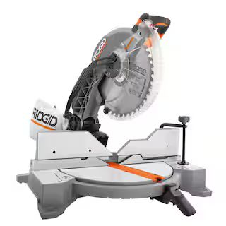 RIDGID 15 Amp Corded 12 in. Dual Bevel Miter Saw with LED R4123 | The Home Depot