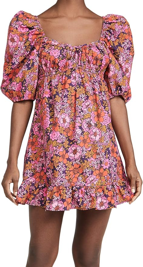 Rahi Women's Puff Sleeve Mini Dress | Amazon (US)