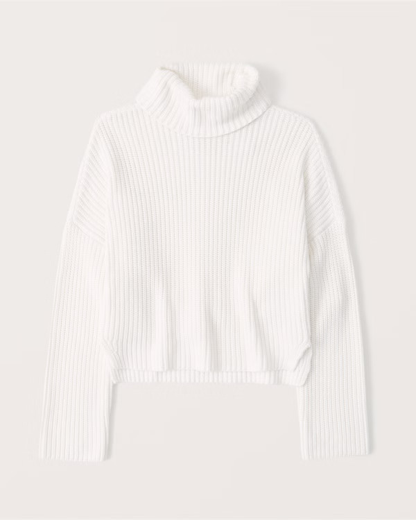 Women's 90s Sharkbite Turtleneck Sweater | Women's Tops | Abercrombie.com | Abercrombie & Fitch (US)