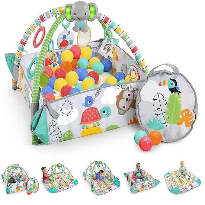 Bright Starts 5-In-1 Your Way Ball Play Activity Gym & Ball Pit, Totally Tropical | Amazon (US)